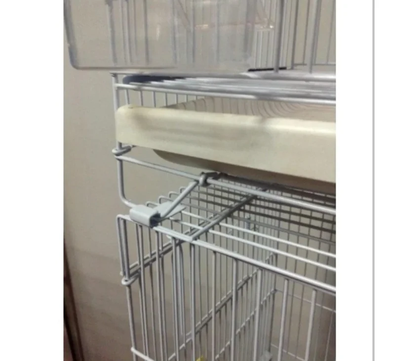 Cages grillagées blanches Cages d'élevage 60 x 28,5 x 40 cm