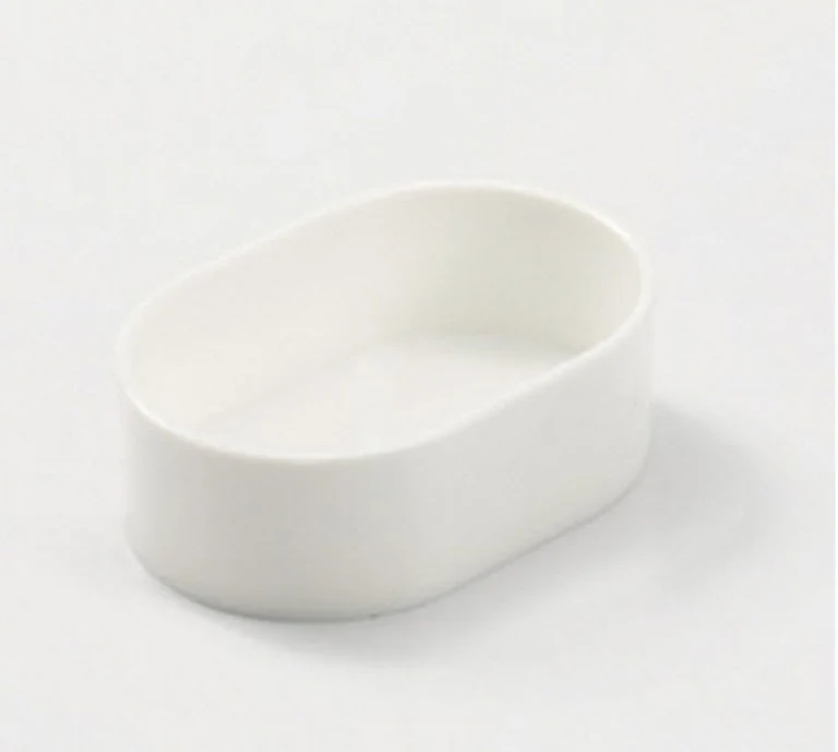 Gamelle ovale en plastique Blanc