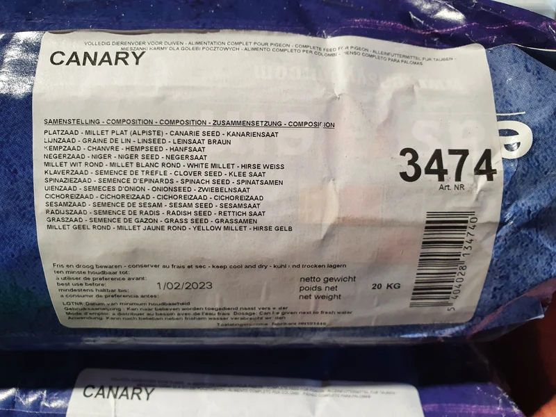 Premium Posture Mélange Canari Sans Colza 20kg - Easyyem