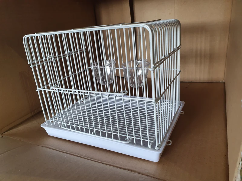 Cage de transport blanche 23x15.5x17