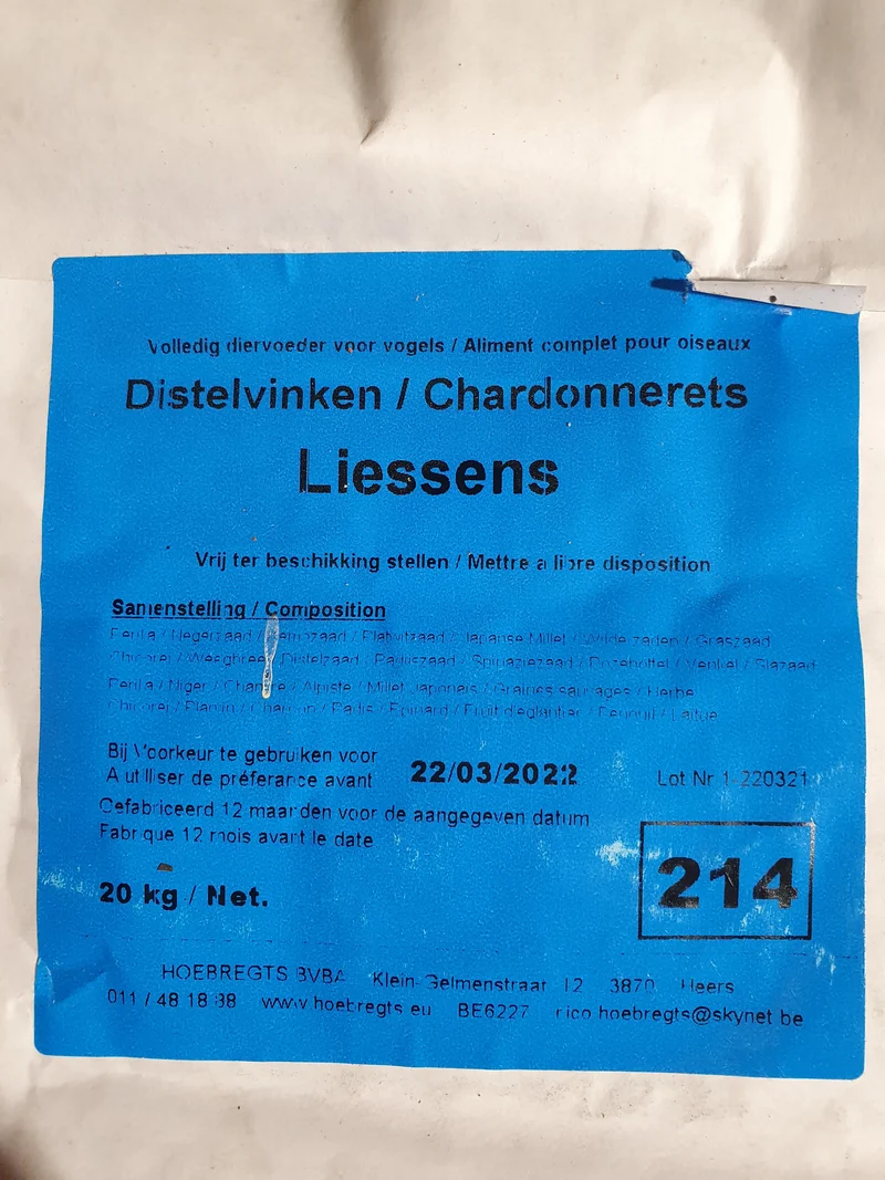 Liessens Chardonnerets 1kg - Hobbyfarm Hoebregts