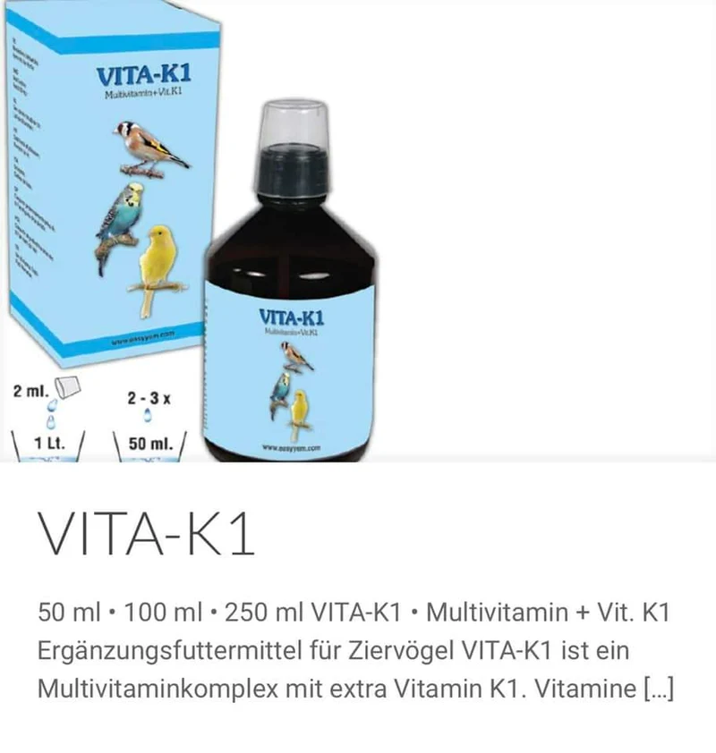 Vita - K1, Multivitamines Avec Vitamine K1, 250ml Easseym