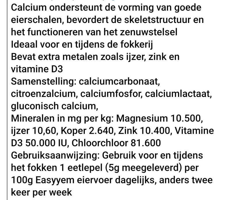 Calcium et Minéraux 500 grammes - Easyym