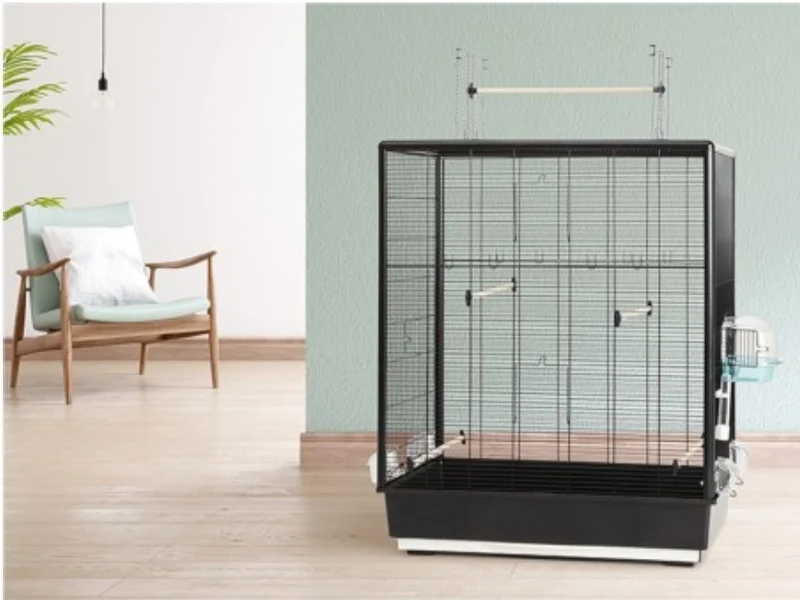 Cage à oiseaux Primo 60 Noir 80x50x115cm