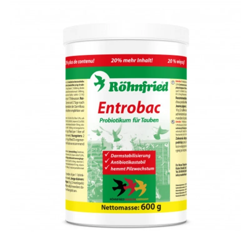 Entrobac 600 grammes (Flore intestinale, Pré- et Probiotiques) - Röhnfried