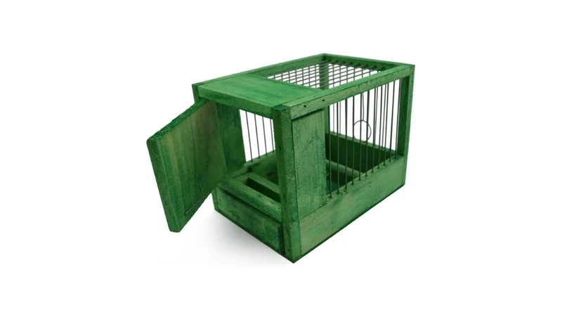 Petite cage verte 21x15.5x14.5cm