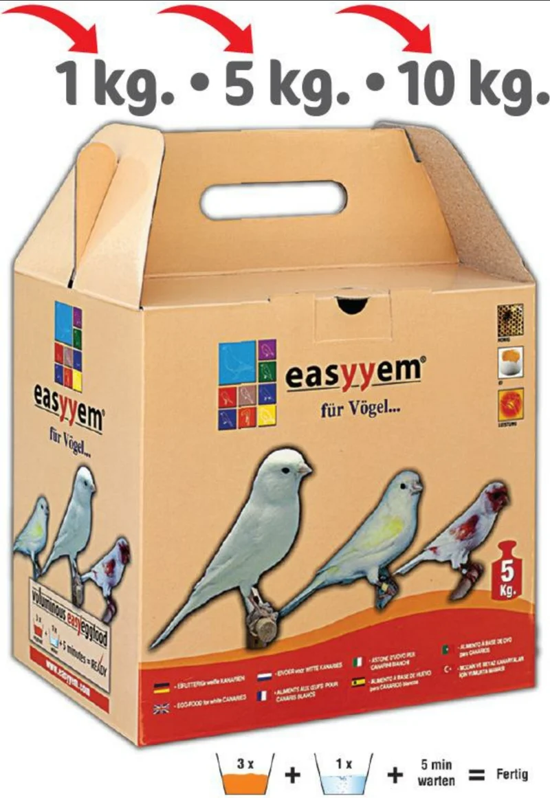Easyyem Pâtée aux Oeufs Canaris Blancs 10kg