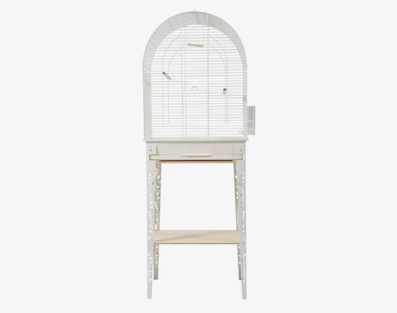 Zolux Bird Cage / Cage Patio Avec Standard Blanc - 53x33x144cm