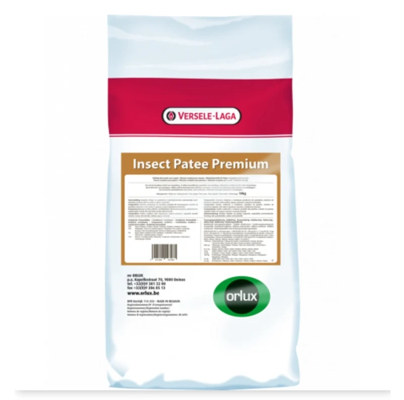 Pâtée d'insectes Nutribird Premium 10 kg - Min. 50% Insectes - Aliment complet pour tous les mangeurs d'insectes