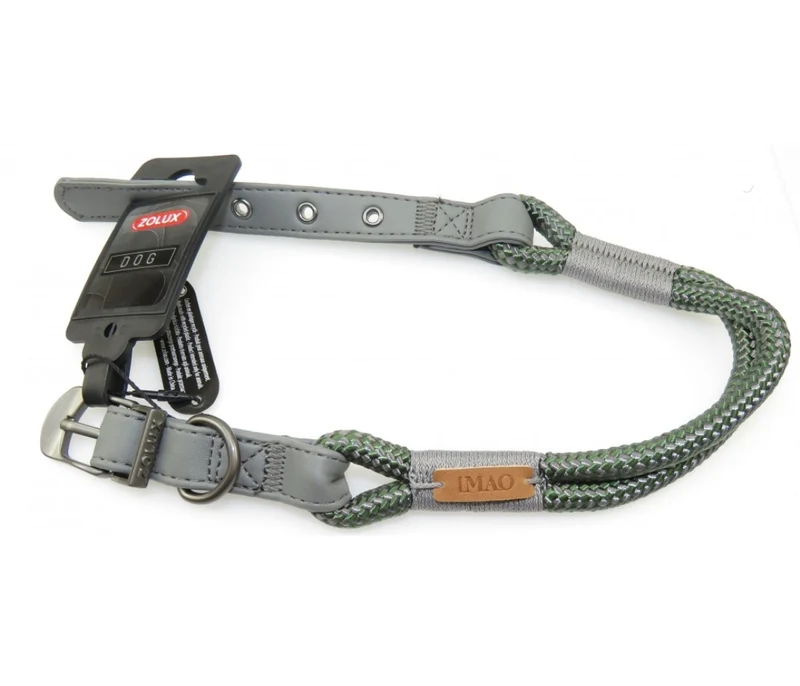 Zolux Collier pour Chien Imao Hyde Park Vert Kaki 40cm x 6mm