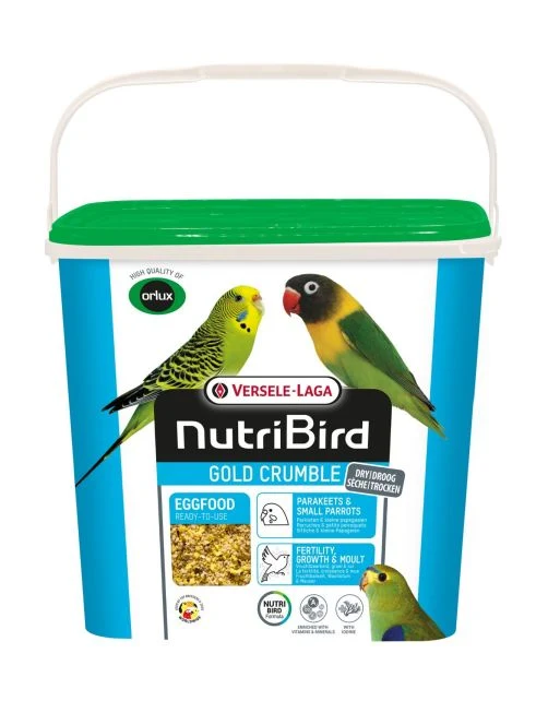 Nutribird Gold Crumble Petites Perruches 5kg (nourriture sèche aux œufs)