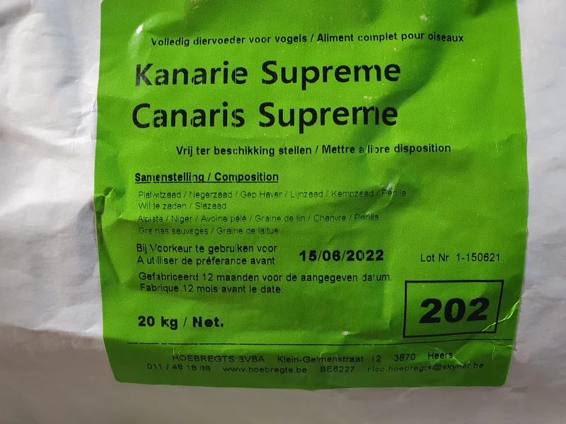 Suprême de canari à la pérille blanche - 5 kg - Nourriture pour oiseaux