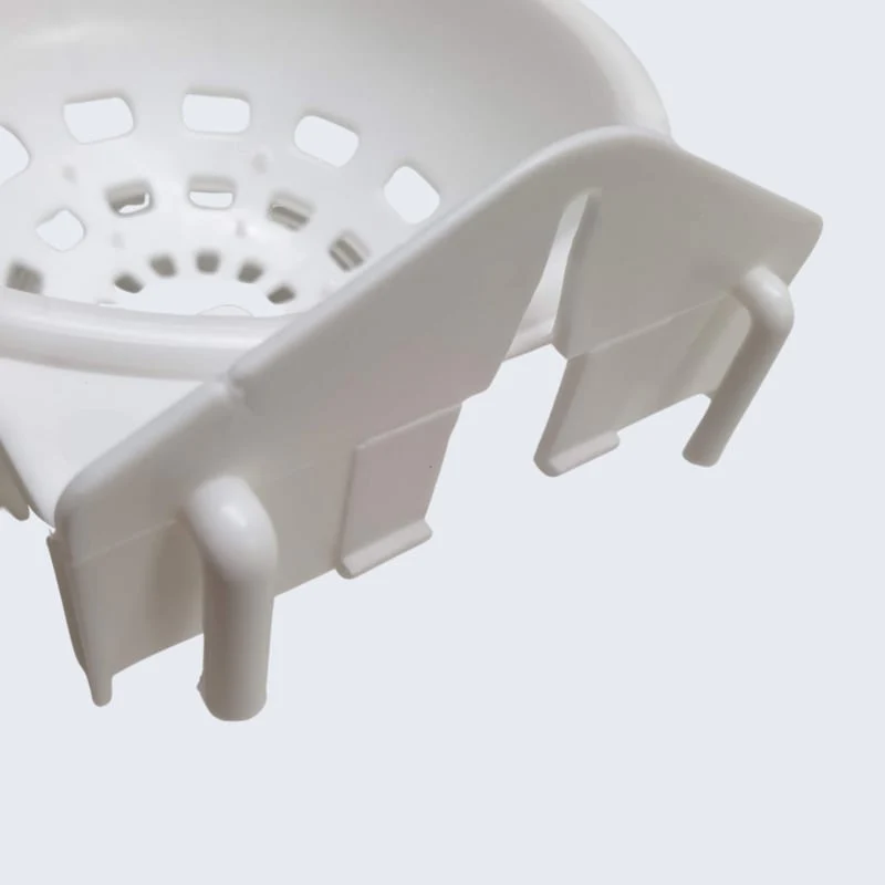 Nid en plastique blanc avec crochets 12cm