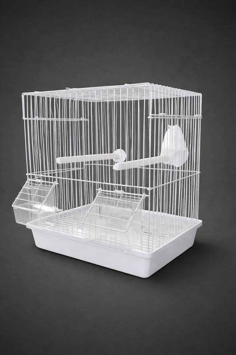 Petite cage de transport Blanc 25 x 19 x 34