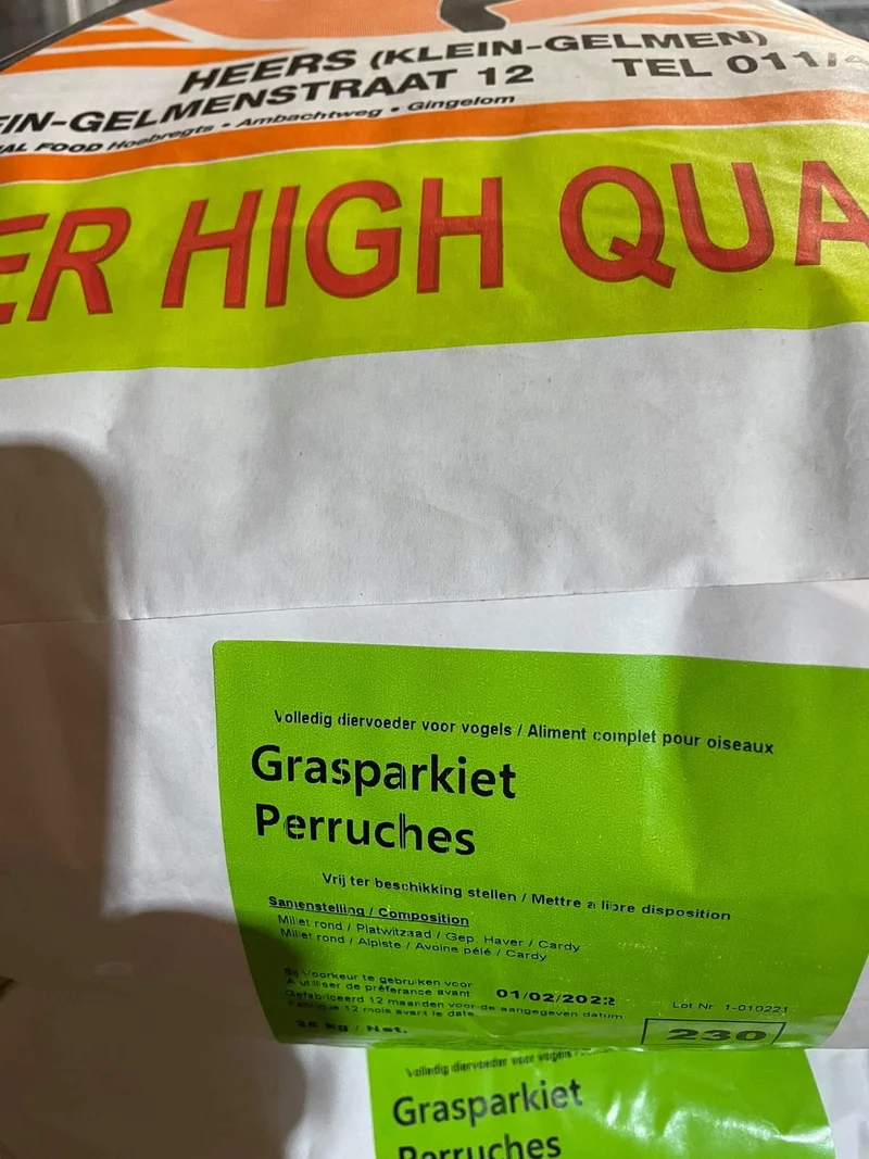 Perruches Perruches Au Cardy 20kg