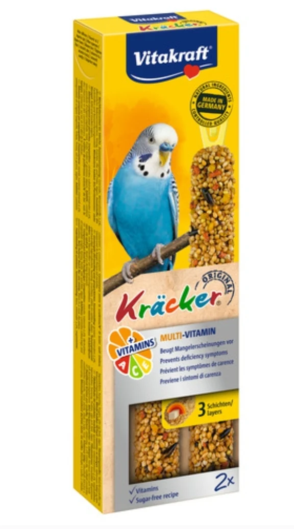 Vitakraft Krackers Perruche Multivitamines 2 pièces