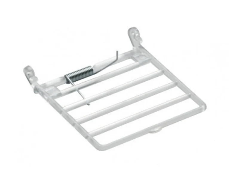 Couvercle avec ressort pour grille horizontale