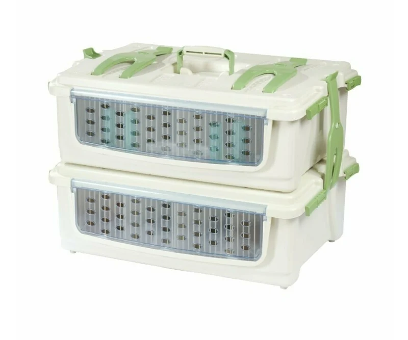 Boîte de transport en plastique Safari (4 pièces avec couvercle)