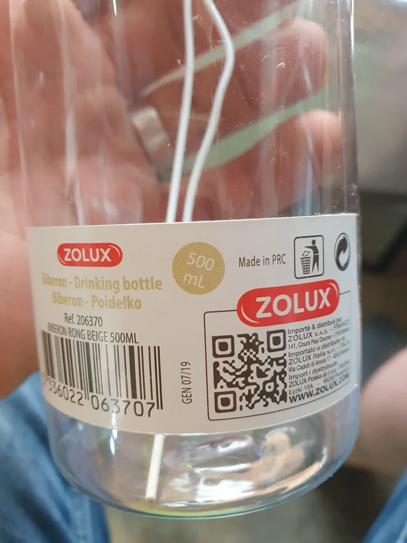 Abreuvoir Rongeur Zolux 500ml