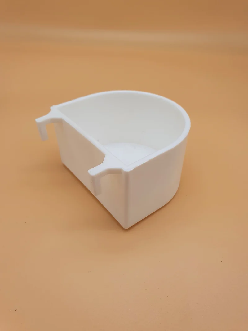 Mangeoire pour perroquets blanche