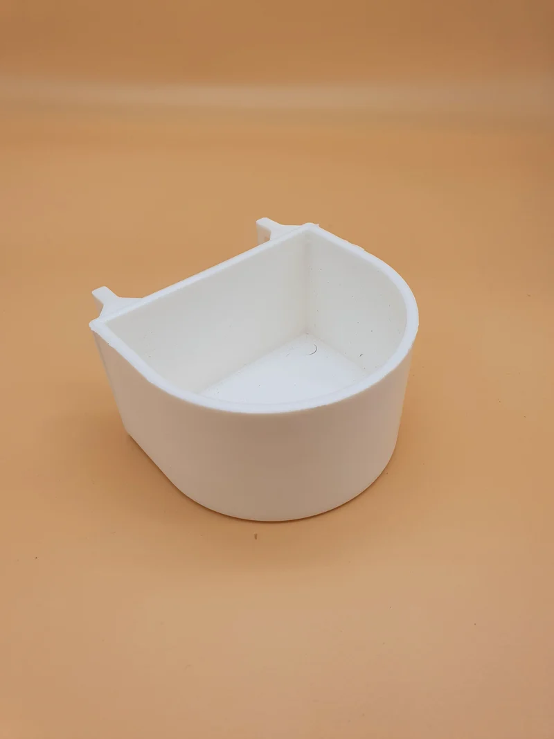 Mangeoire pour perroquets blanche