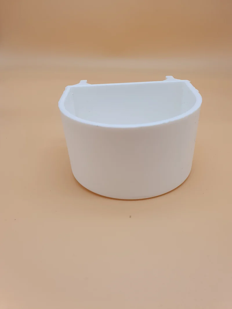 Mangeoire pour perroquets blanche