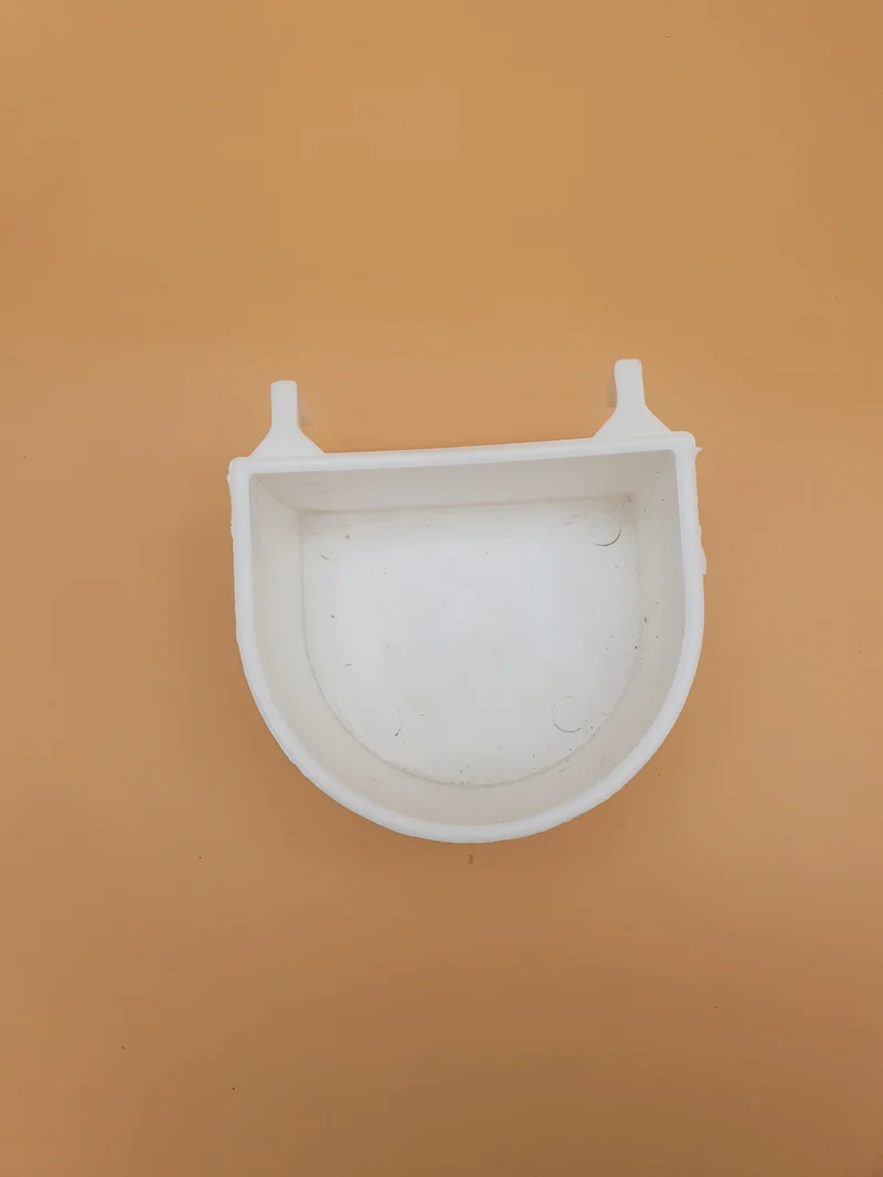 Mangeoire pour perroquets blanche