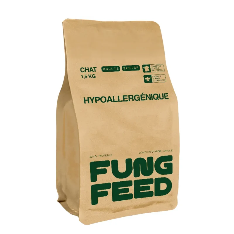 Anti-gaspi Croquettes Hypoallergénique Fungfeed Chat