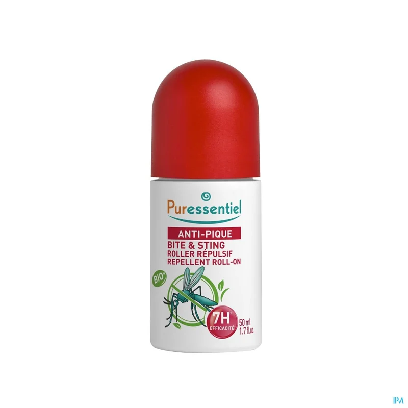 Puressentiel Abeet Roller Volwassenen 50ml - Natuurlijke Muggenbescherming met Essentiële Oliën