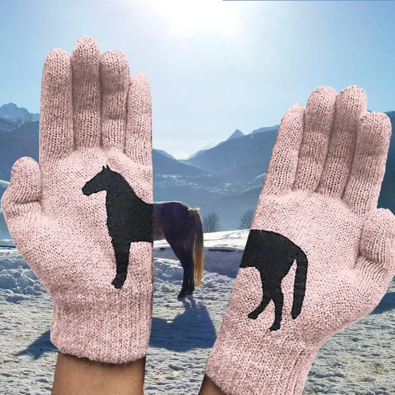 Gants cheval d'hiver pour enfant doux et confortable