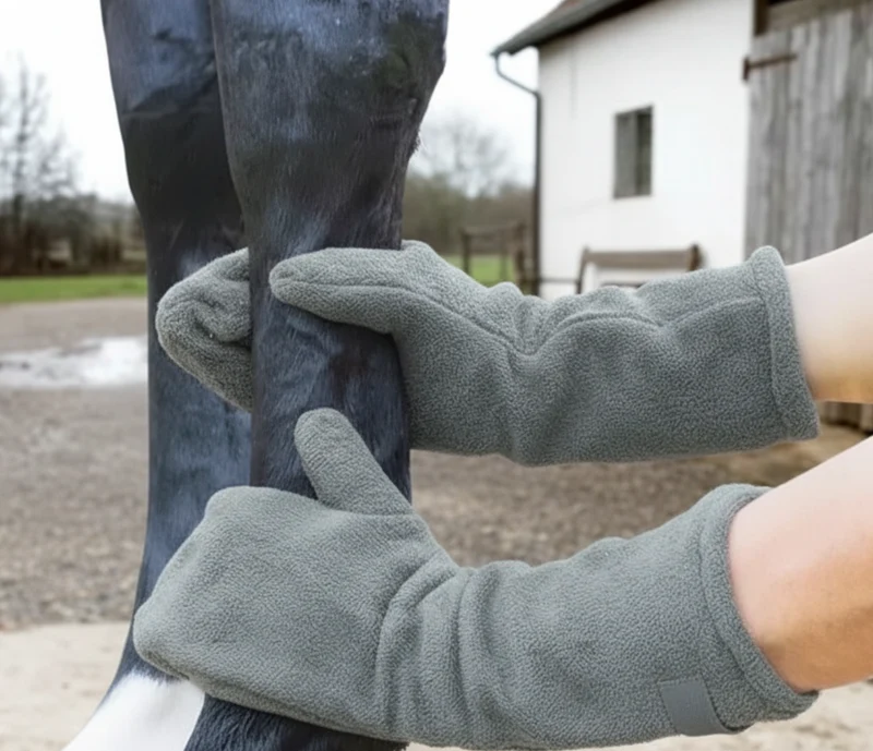 Gants de séchage ultra-doux pour cheval en microfibre ultra-absorbant