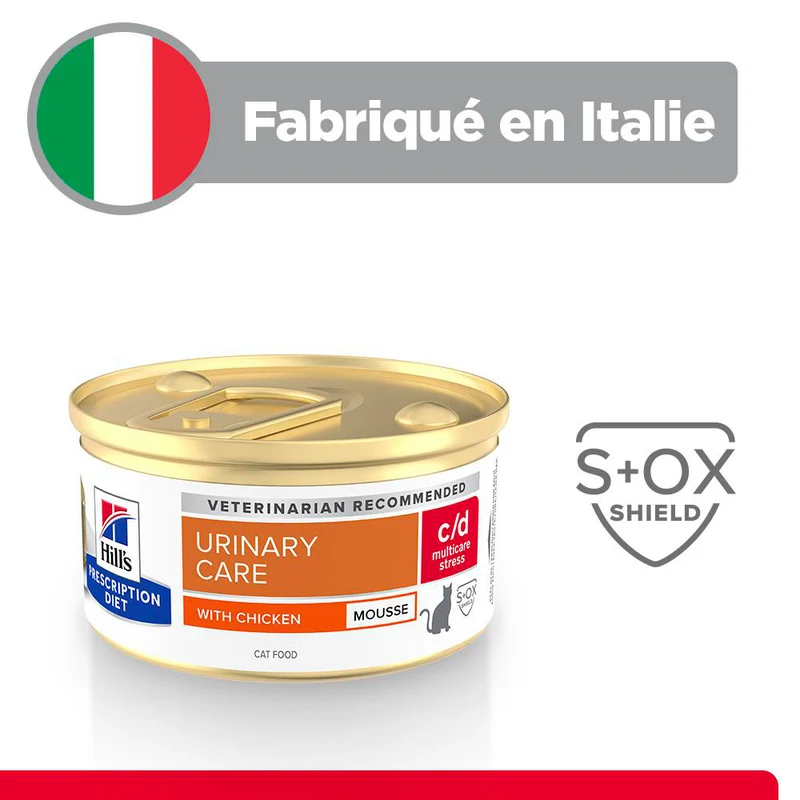 Hill's PRESCRIPTION DIET c/d Urinary Stress Multicare Mousse pour Chat