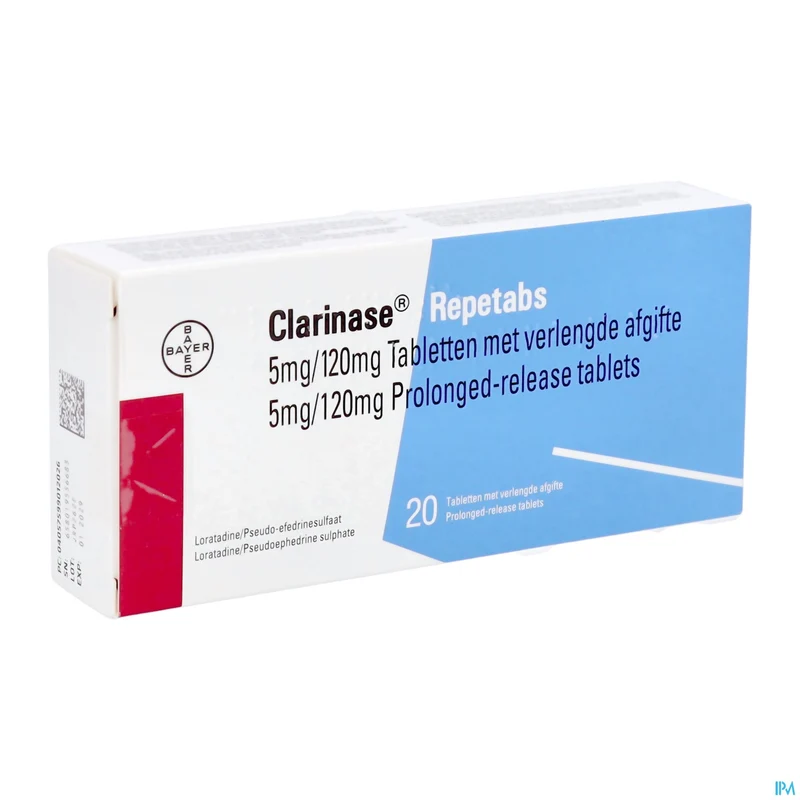 Clarinase Repetabs 5mg/120mg | 20 tabletten | Hooikoorts