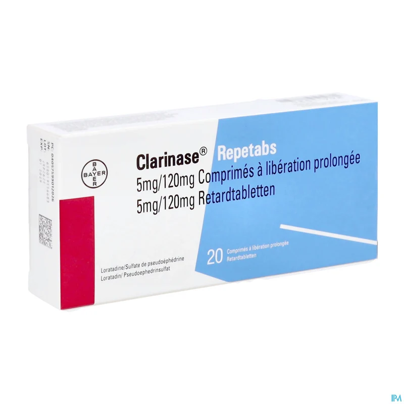Clarinase Repetabs 5mg/120mg | 20 tabletten | Hooikoorts