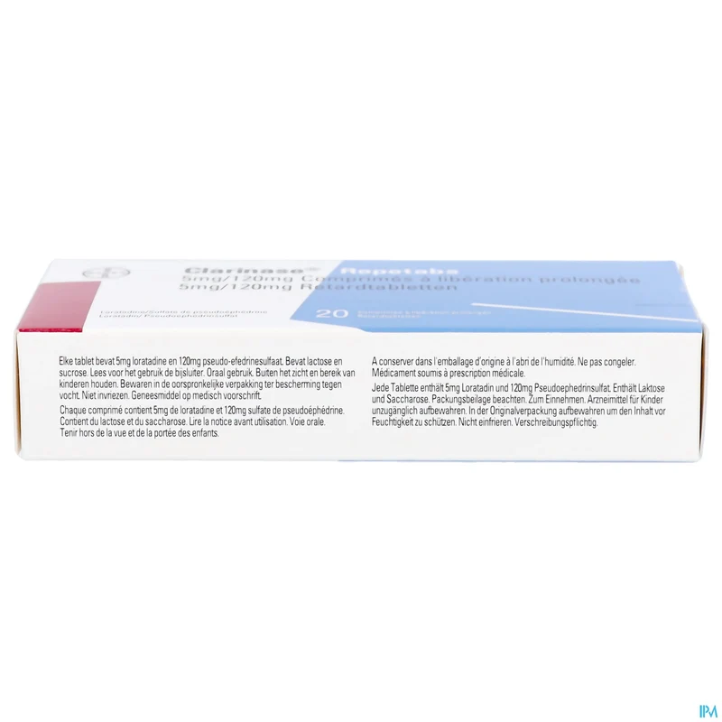Clarinase Repetabs 5mg/120mg | 20 tabletten | Hooikoorts