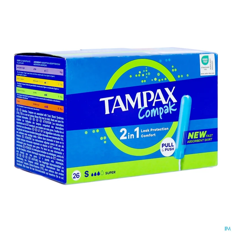 Tampax Compak Super Plus | 24 tampons | Menstruatie
