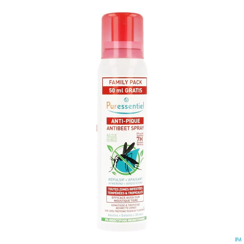 Puressentiel Abeet Spray 200ml - Natuurlijke Bescherming & Verzachting bij Insectenbeten