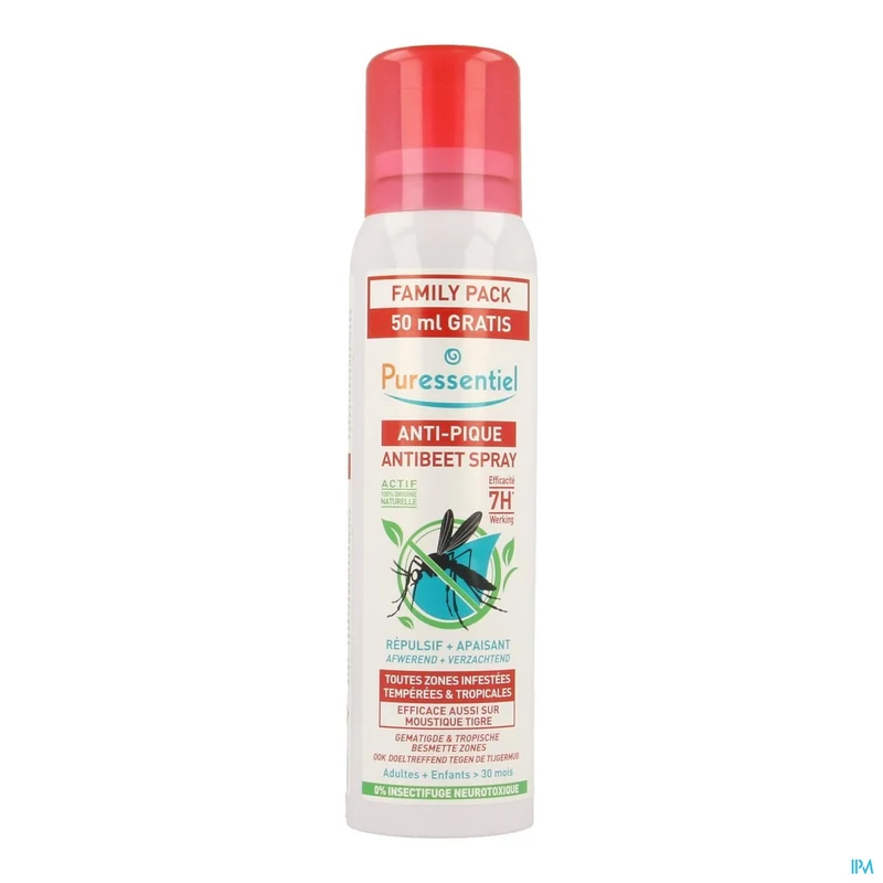 Puressentiel Abeet Spray 200ml - Natuurlijke Bescherming & Verzachting bij Insectenbeten