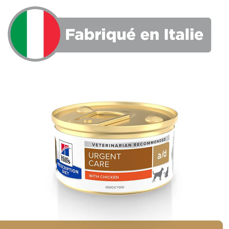 Hill's PRESCRIPTION DIET a/d Urgent Care Mousse pour Chien, Chat Poulet