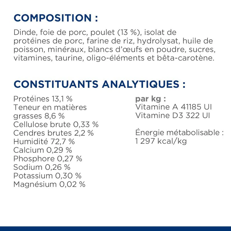 Hill's PRESCRIPTION DIET a/d Urgent Care Mousse pour Chien, Chat Poulet