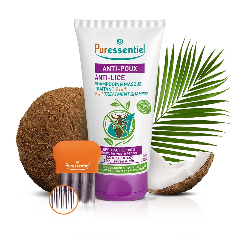 Shampooing Masque Traitement Radical 2 en 1 Anti-Poux