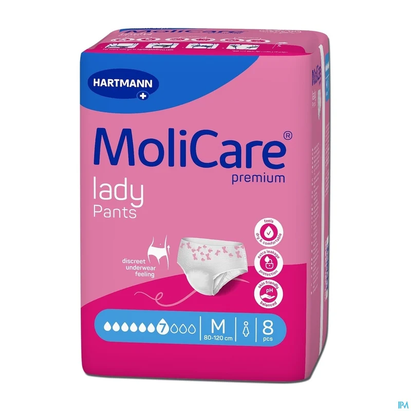 MoliCare Lady Pants 7 Drops Maat M | 8 broekjes | Incontinentie