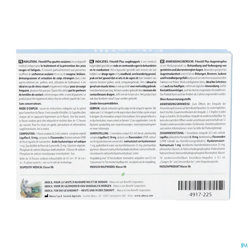 Aboca Fitostill Plus | 10x0,5ml Oogdruppels | Oogverzorging