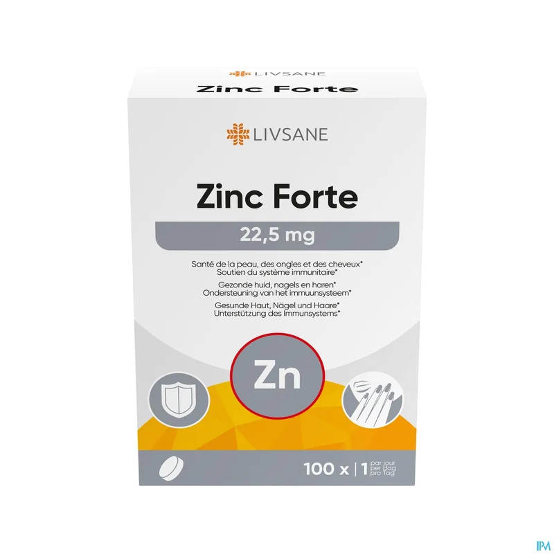 LIVSANE Zink Forte 22,5mg | 100 tabletten | Supplement