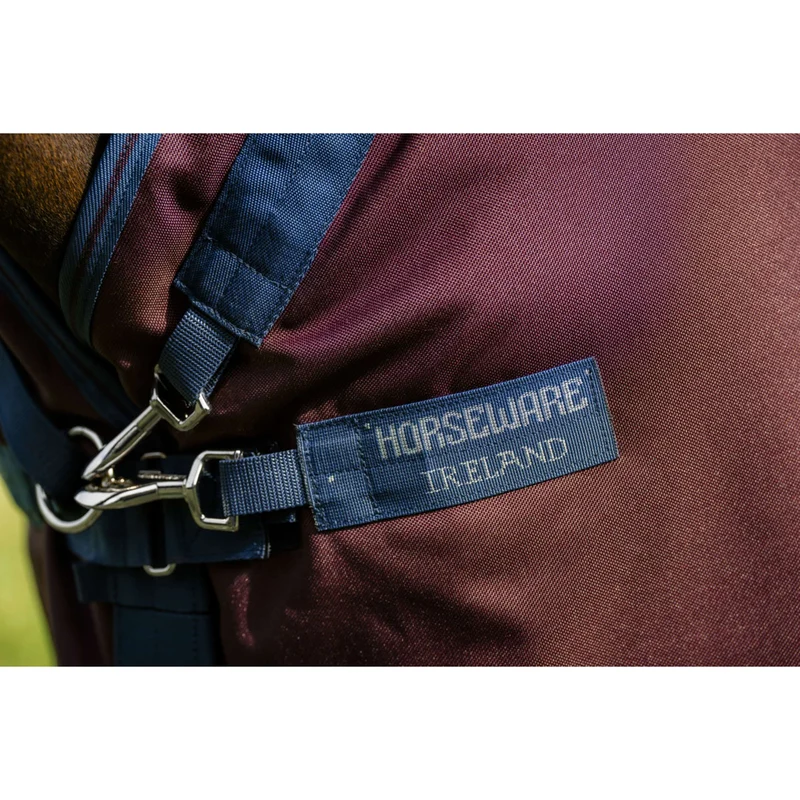 Amigo Turnout Plus 1200D 0g Burgundy/Navy/Titanium Grey