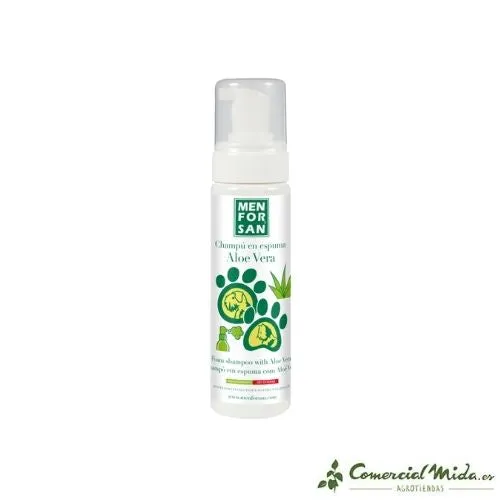 MENFORSAN Aloe Vera Shampooing Mousse pour Rongeurs et Furets 200 ml