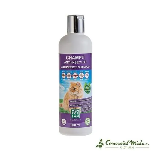 MENFORSAN Shampoing Naturel Anti-Insectes pour Chats 300 ml