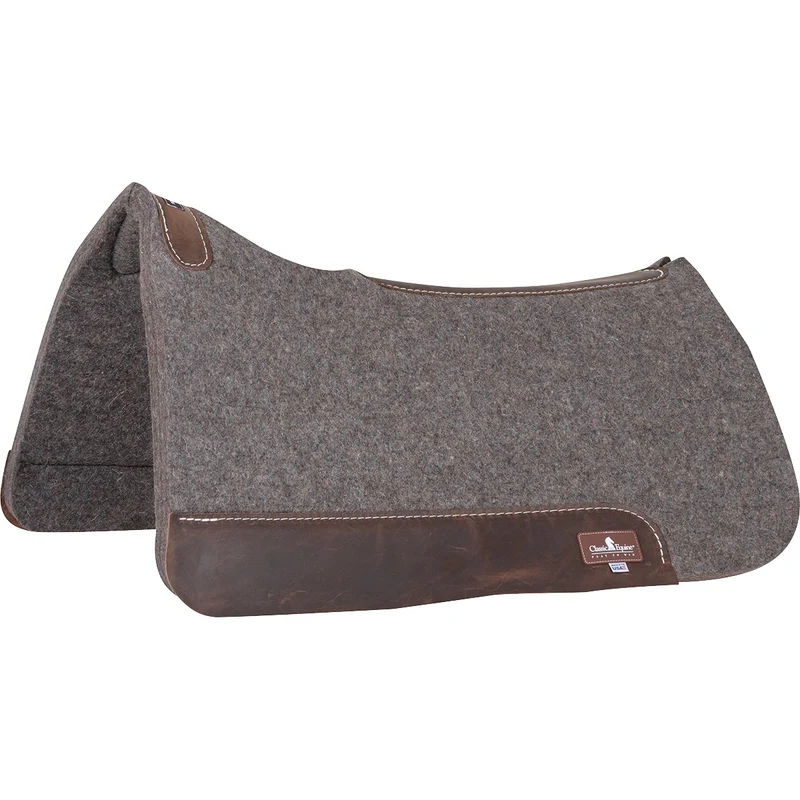 Classic Equine Western Pad – Tapis de Selle Western en Feutre de Laine
