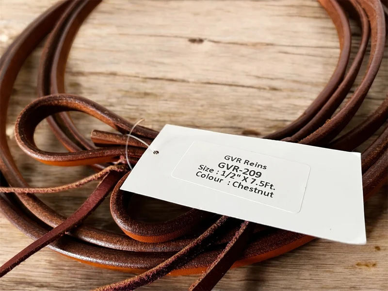 Rênes Ouvertes Western 1,3 cm (1/2 inch) – Cuir Souple & Résistant