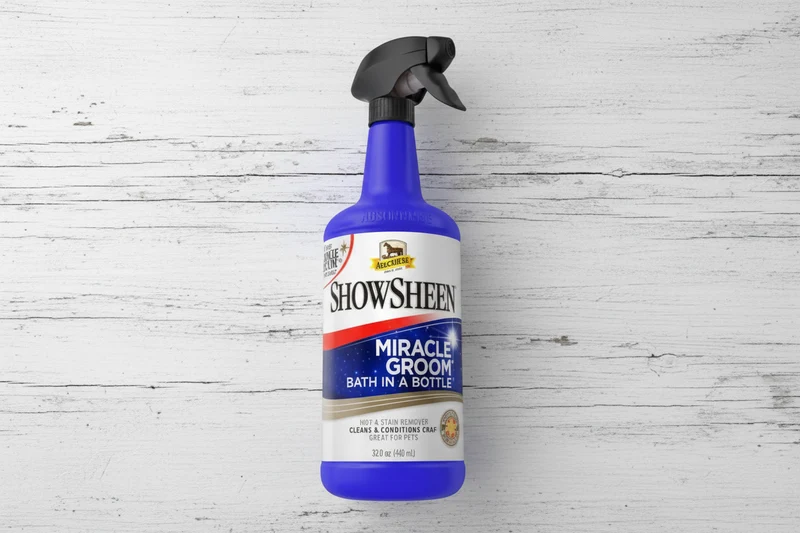 ShowSheen Miracle Groom Absorbine 946 ml – Soin Brillance Démêlant Cheval